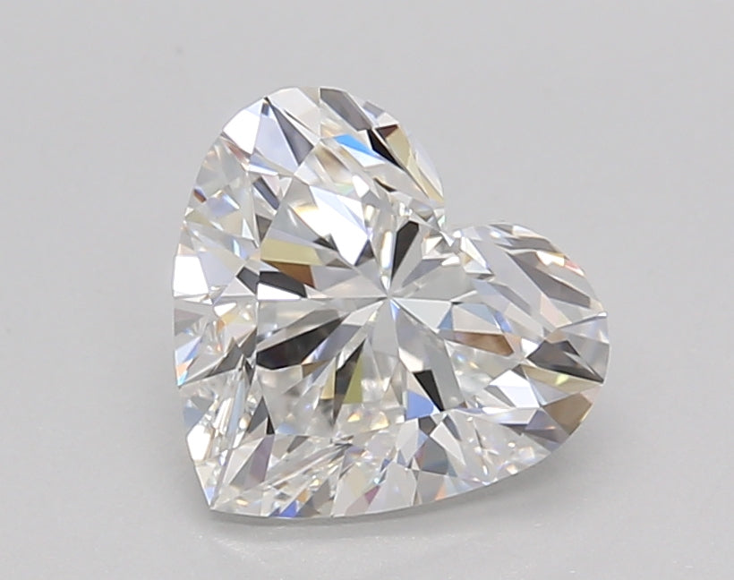 1.51 Carat Heart Shaped, Ideal Cut, E Color, VVS1 Clarity, IGI Certified Lab Grown Diamond