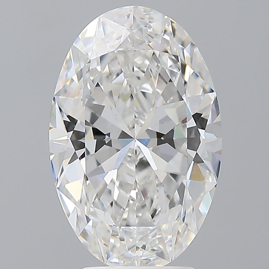 3.59 Carat Oval Shaped, Ideal Cut, D Color, VS1 Clarity, IGI Certified Lab Grown Diamond