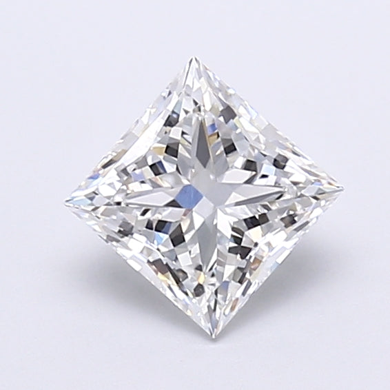 1.67 Carat Princess Shaped, Very Good Cut, D Color, VVS2 Clarity, IGI Certified Lab Grown Diamond
