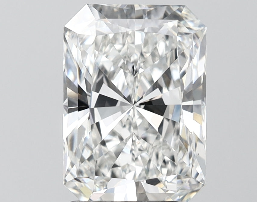 2.59 Carat Radiant Shaped, Ideal Cut, E Color, VVS2 Clarity, IGI Certified Lab Grown Diamond