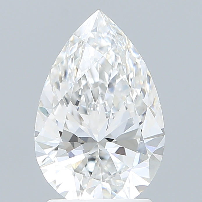 2.10 Carat Pear Shaped, Ideal Cut, E Color, VVS2 Clarity, IGI Certified Lab Grown Diamond