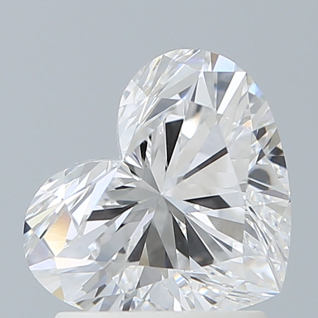 1.62 Carat Heart Shaped, Excellent Cut, D Color, VVS2 Clarity, IGI Certified Lab Grown Diamond