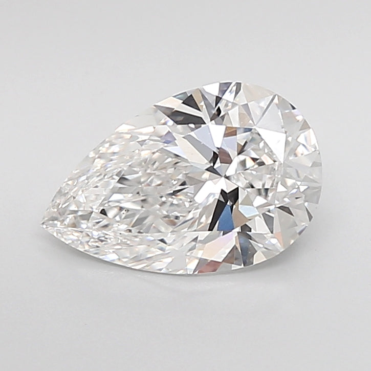 2.00 Carat Pear Shaped, Ideal Cut, E Color, VS1 Clarity, IGI Certified Lab Grown Diamond