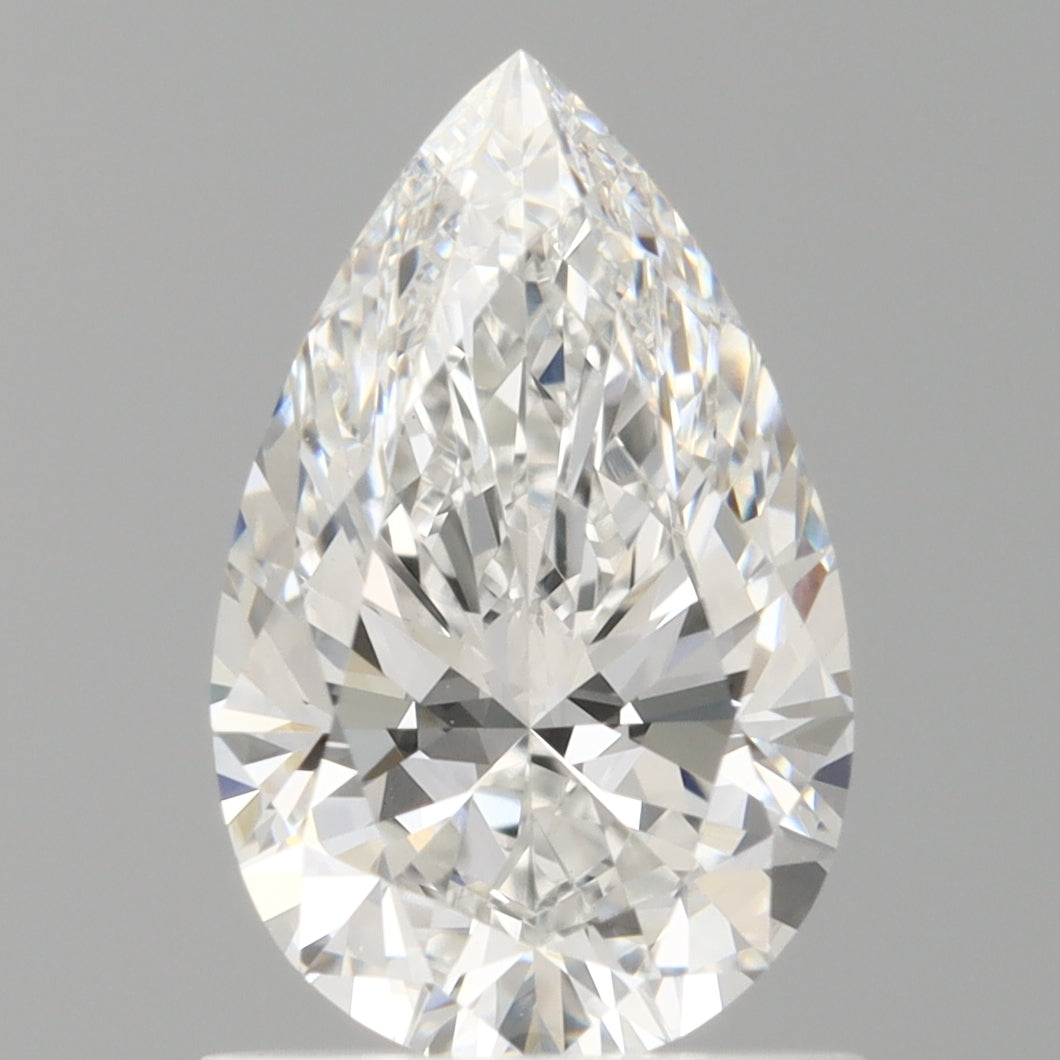 1.08 Carat Pear Shaped, Ideal Cut, E Color, VVS2 Clarity, IGI Certified Lab Grown Diamond