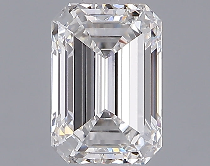 1.27 Carat Emerald Shaped, Ideal Cut, D Color, VVS2 Clarity, IGI Certified Lab Grown Diamond