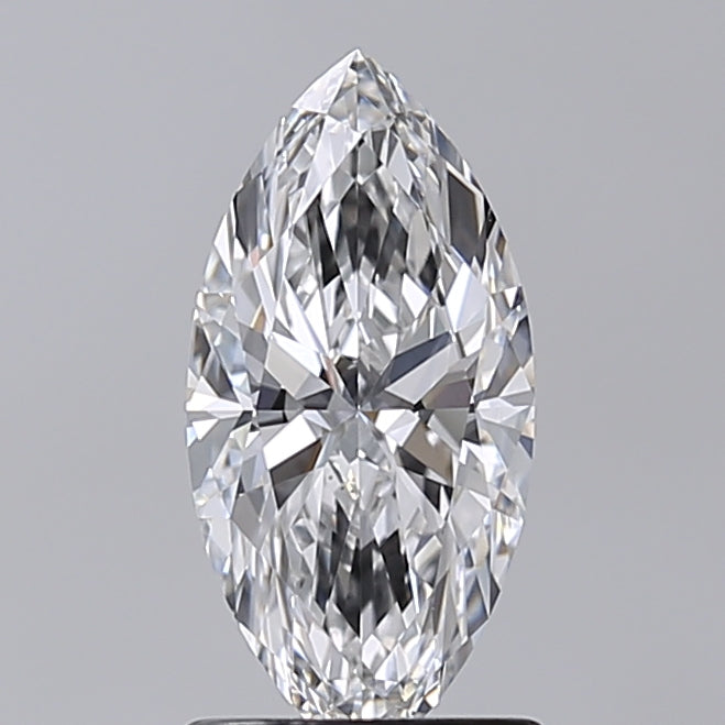 1.28 Carat Marquise Shaped, Excellent Cut, D Color, VVS2 Clarity, IGI Certified Lab Grown Diamond