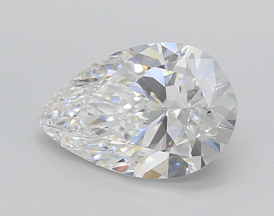 1.99 Carat Pear Shaped, Ideal Cut, D Color, VVS2 Clarity, IGI Certified Lab Grown Diamond
