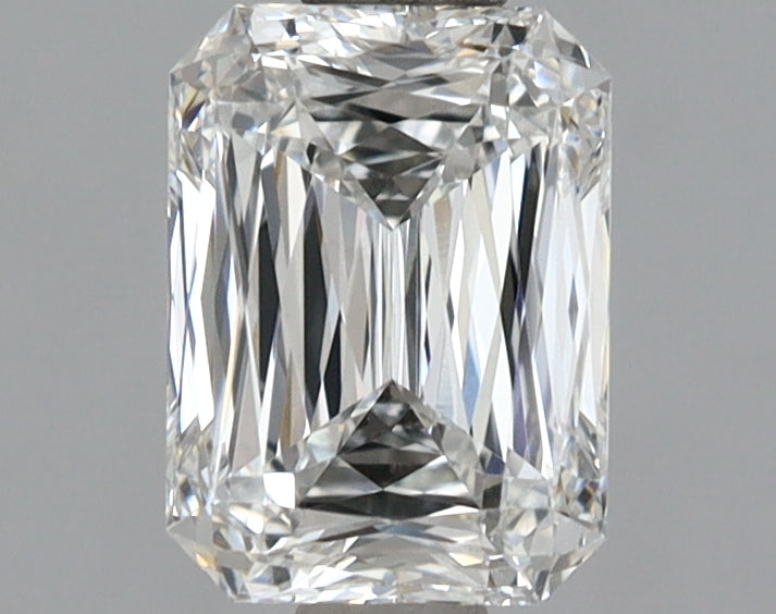 1.52 Carat Radiant Shaped, Ideal Cut, F Color, VVS2 Clarity, IGI Certified Lab Grown Diamond
