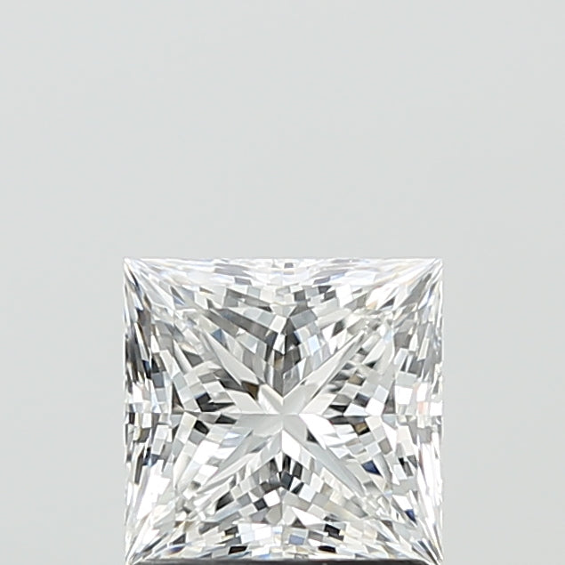 1.52 Carat Princess Shaped, Ideal Cut, E Color, VVS2 Clarity, IGI Certified Lab Grown Diamond