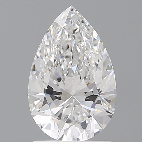 1.60 Carat Pear Shaped, Ideal Cut, D Color, VVS2 Clarity, IGI Certified Lab Grown Diamond