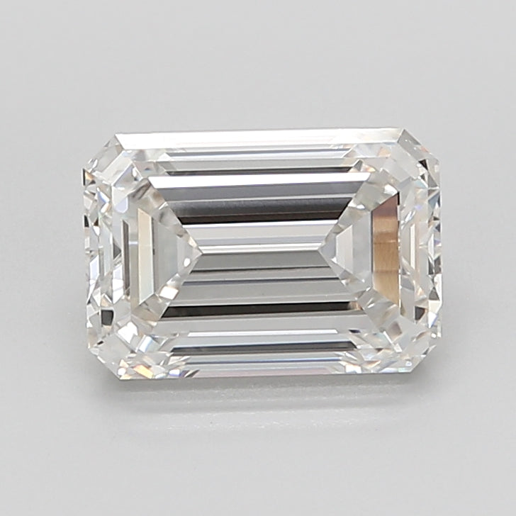 4.04 Carat Emerald Shaped, Ideal Cut, G Color, VVS2 Clarity, IGI Certified Lab Grown Diamond