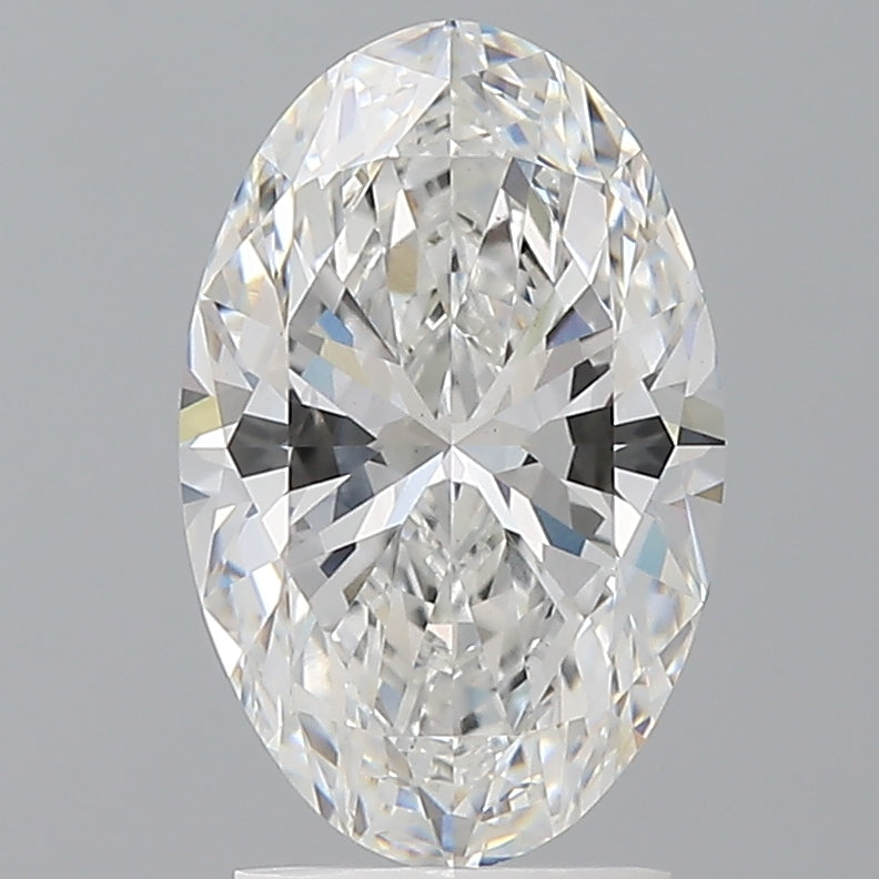 2.54 Carat Oval Shaped, Ideal Cut, E Color, VS1 Clarity, IGI Certified Lab Grown Diamond