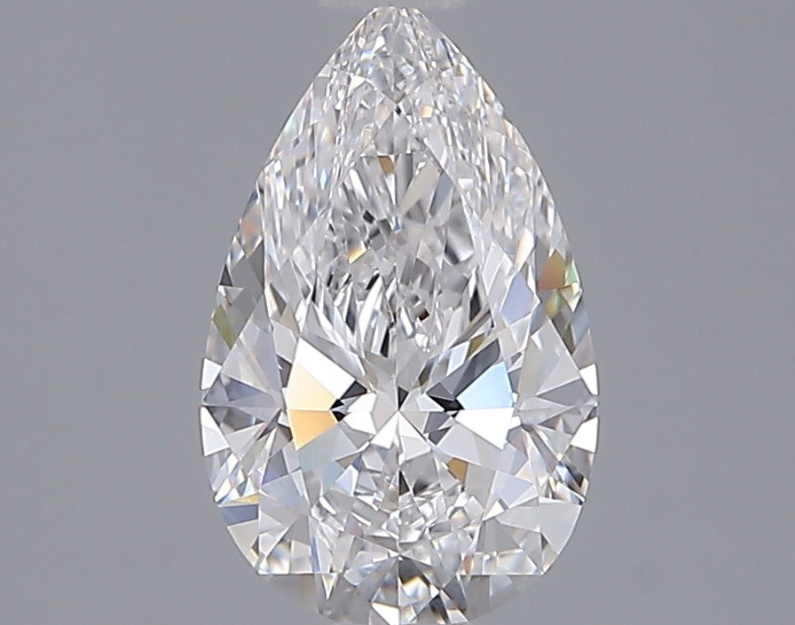1.56 Carat Pear Shaped, Ideal Cut, D Color, VVS2 Clarity, IGI Certified Lab Grown Diamond