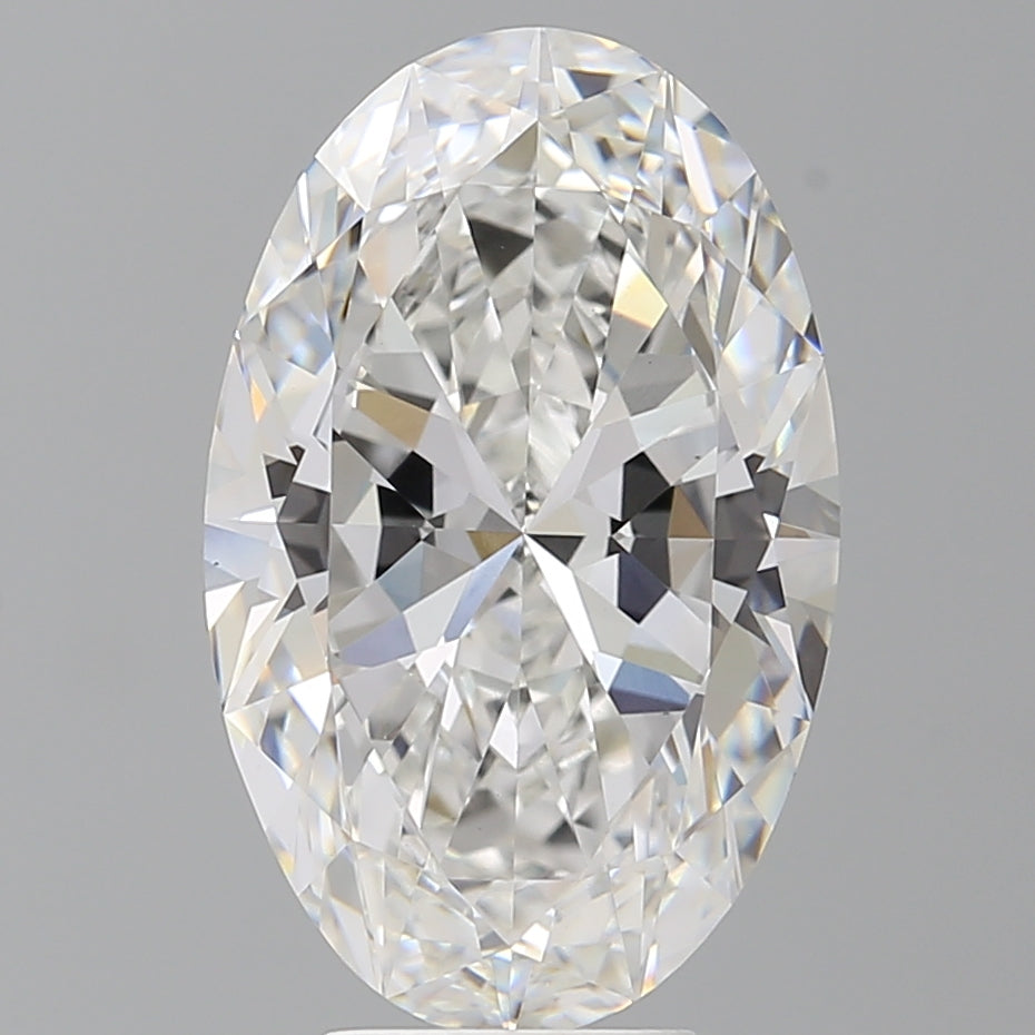 6.08 Carat Oval Shaped, Ideal Cut, E Color, VVS2 Clarity, IGI Certified Lab Grown Diamond