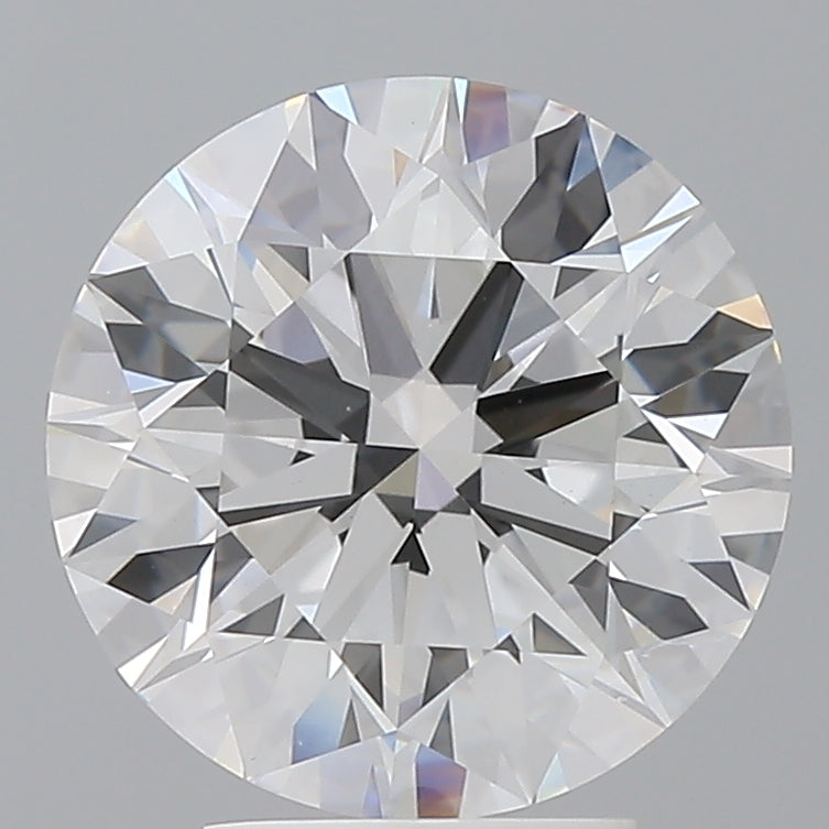 4.10 Carat Round Shaped, Ideal Cut, E Color, VVS2 Clarity, IGI Certified Lab Grown Diamond