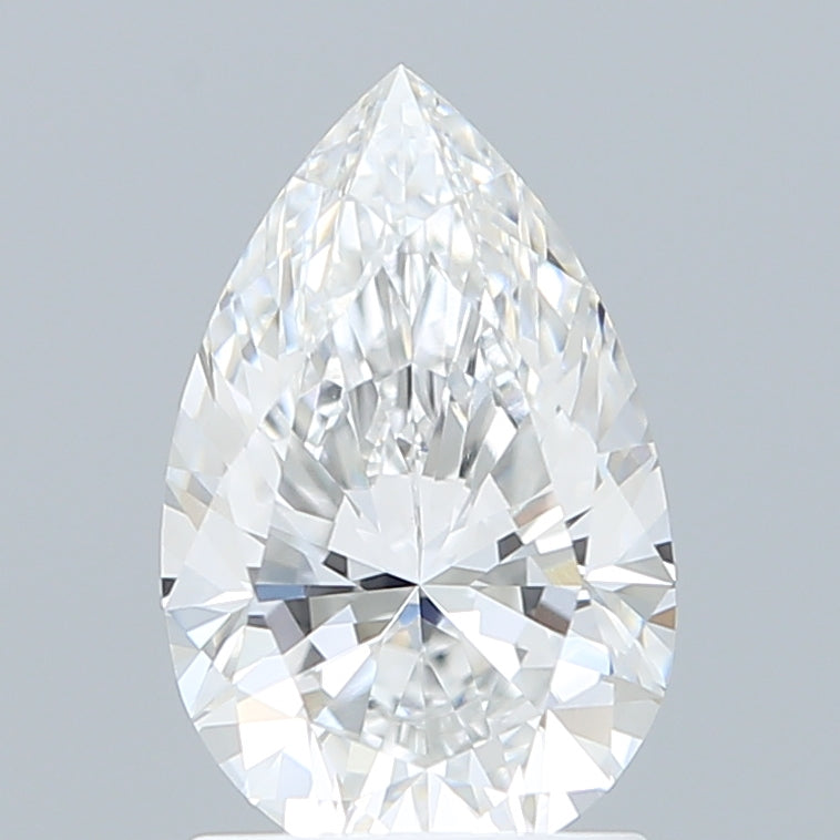 1.59 Carat Pear Shaped, Excellent Cut, E Color, VVS2 Clarity, IGI Certified Lab Grown Diamond