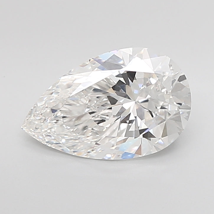 3.03 Carat Pear Shaped, Excellent Cut, E Color, VS1 Clarity, IGI Certified Lab Grown Diamond