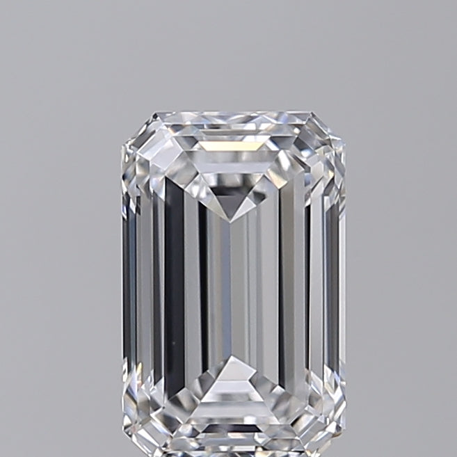 1.52 Carat Emerald Shaped, Ideal Cut, E Color, VVS2 Clarity, GIA Certified Lab Grown Diamond