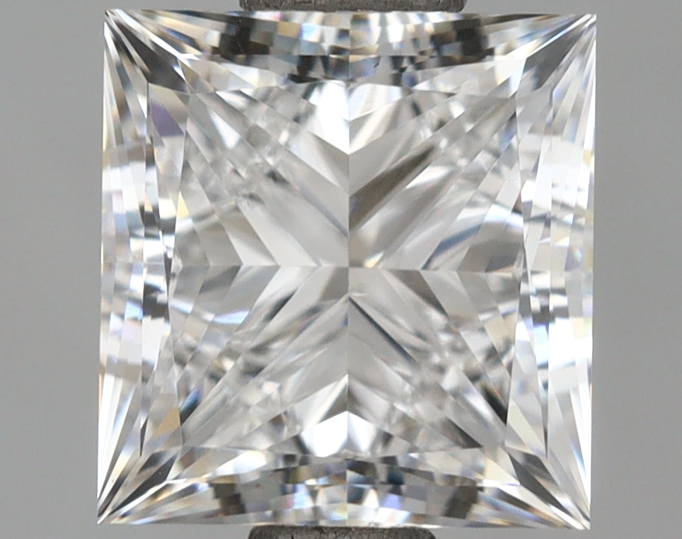 2.00 Carat Princess Shaped, Ideal Cut, E Color, IF Clarity, IGI Certified Lab Grown Diamond