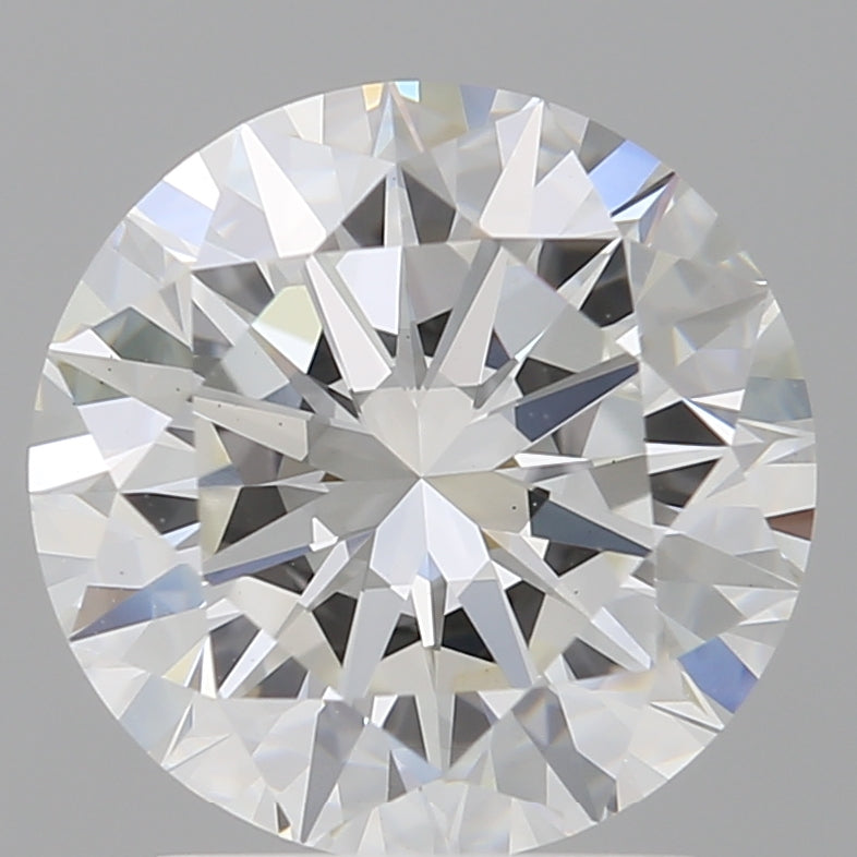 2.51 Carat Round Shaped, Excellent Cut, E Color, VVS2 Clarity, IGI Certified Lab Grown Diamond