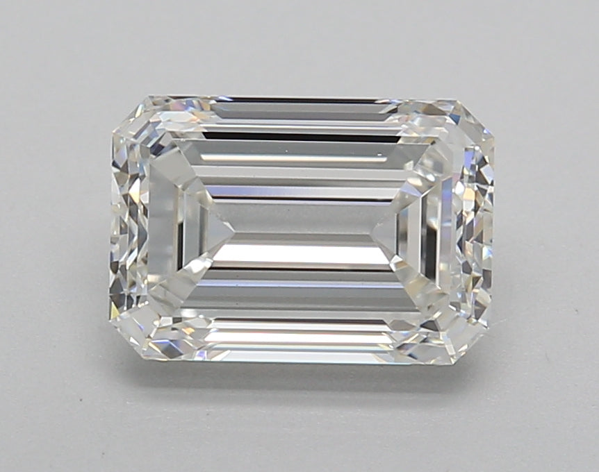 2.00 Carat Emerald Shaped, Very Good Cut, F Color, VVS2 Clarity, IGI Certified Lab Grown Diamond
