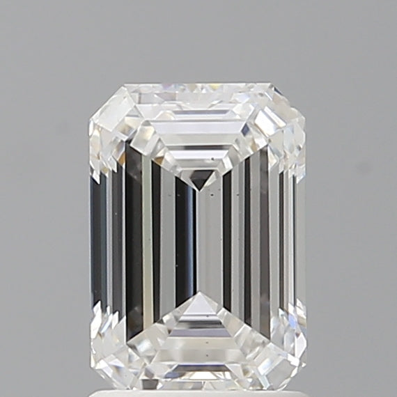 1.54 Carat Emerald Shaped, Ideal Cut, D Color, VS2 Clarity, IGI Certified Lab Grown Diamond