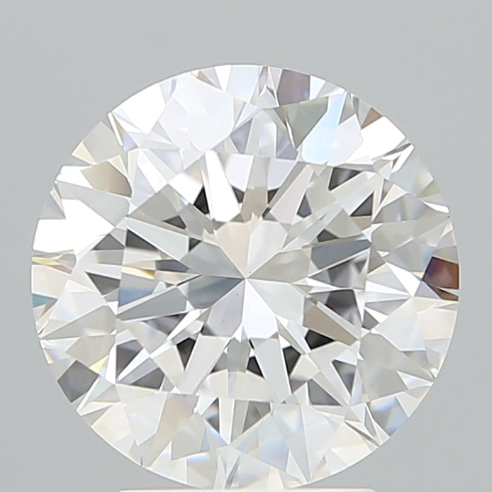 3.70 Carat Round Shaped, Excellent Cut, E Color, VS1 Clarity, IGI Certified Lab Grown Diamond
