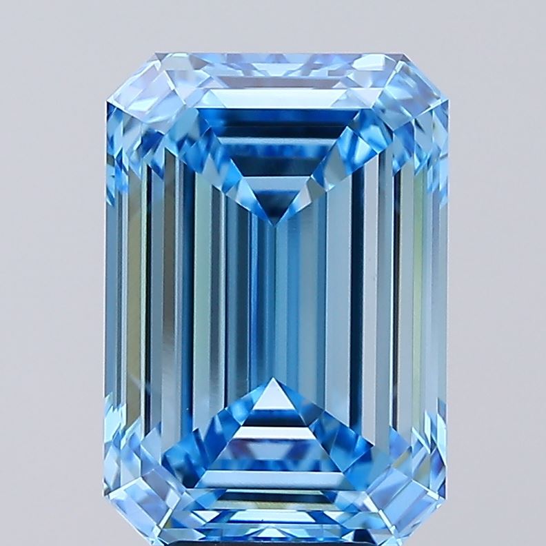 6.20 Carat Emerald Shaped, Ideal Cut, VVS2 Clarity, IGI Certified Lab Grown Diamond