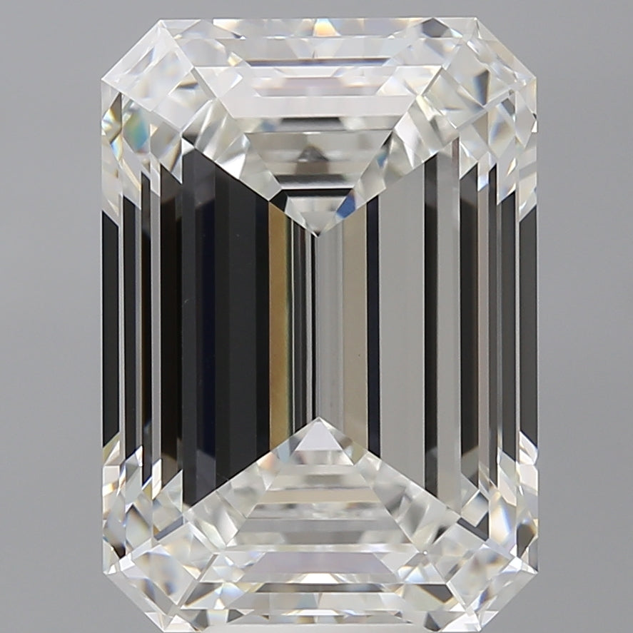 11.09 Carat Emerald Shaped, Ideal Cut, F Color, VVS2 Clarity, IGI Certified Lab Grown Diamond