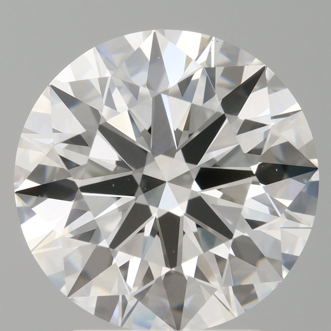 3.09 Carat Round Shaped, Ideal Cut, F Color, VVS2 Clarity, IGI Certified Lab Grown Diamond