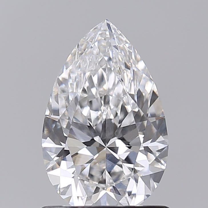 1.02 Carat Pear Shaped, Excellent Cut, E Color, VVS2 Clarity, IGI Certified Lab Grown Diamond