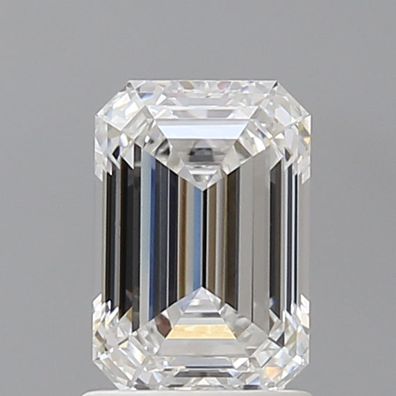 1.58 Carat Emerald Shaped, Ideal Cut, D Color, VVS2 Clarity, IGI Certified Lab Grown Diamond