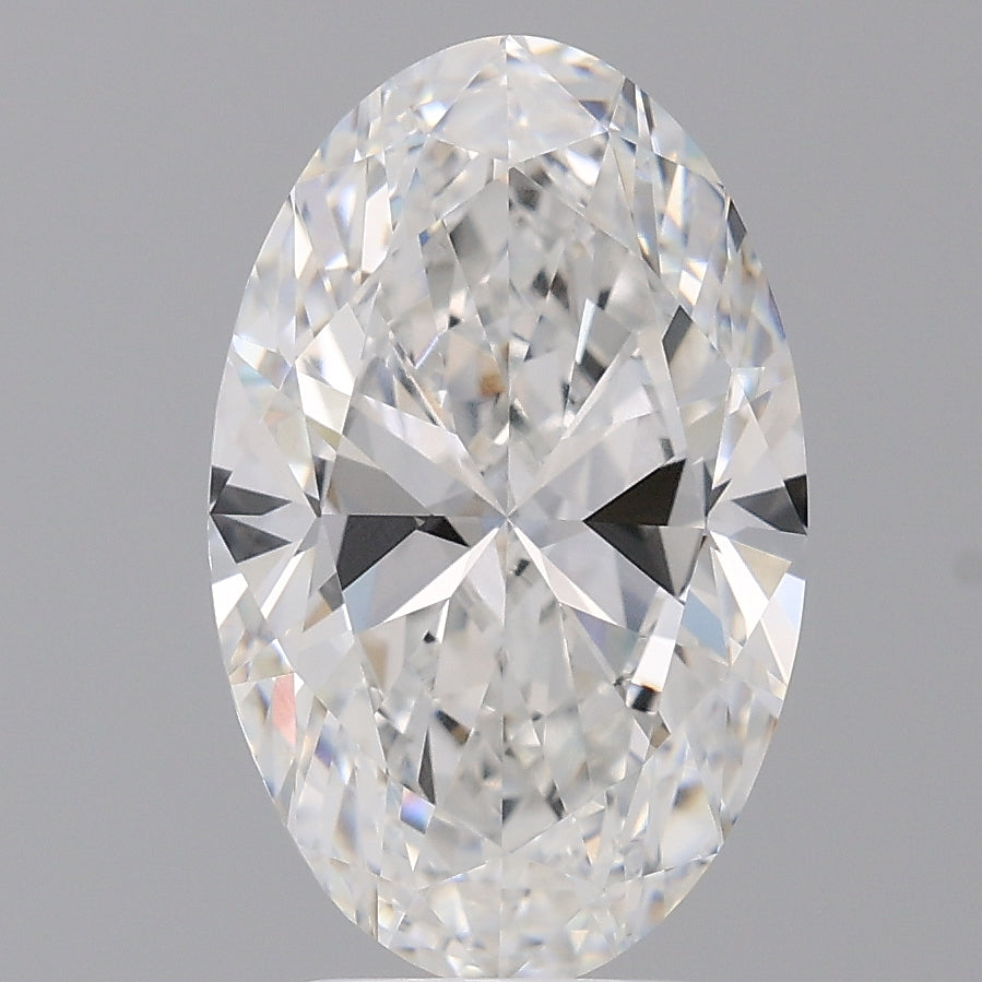4.07 Carat Oval Shaped, Excellent Cut, E Color, VVS2 Clarity, IGI Certified Lab Grown Diamond