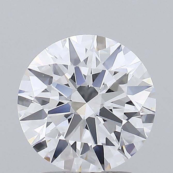 2.17 Carat Round Shaped, Ideal Cut, D Color, VVS2 Clarity, IGI Certified Lab Grown Diamond