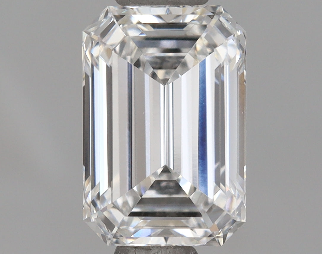 1.14 Carat Emerald Shaped, Ideal Cut, E Color, VVS1 Clarity, IGI Certified Lab Grown Diamond