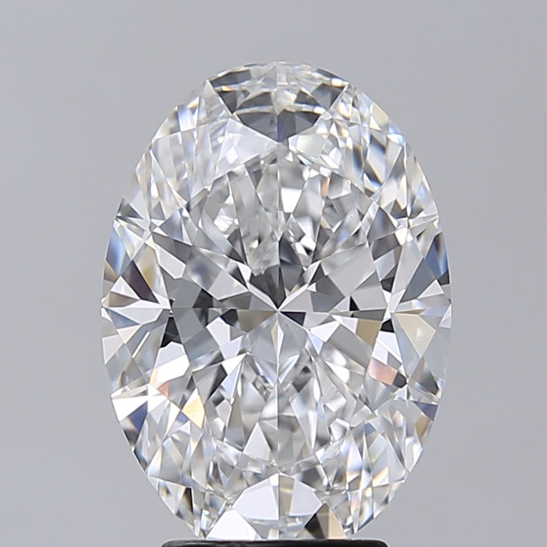 4.02 Carat Oval Shaped, Excellent Cut, D Color, VVS2 Clarity, IGI Certified Lab Grown Diamond