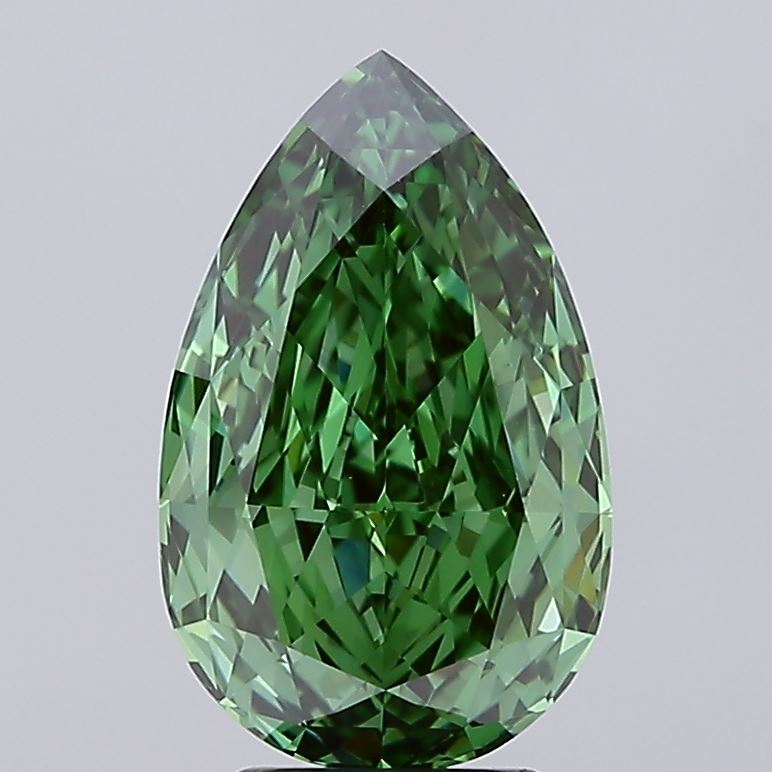 4.17 Carat Pear Shaped, Ideal Cut, VVS2 Clarity, IGI Certified Lab Grown Diamond