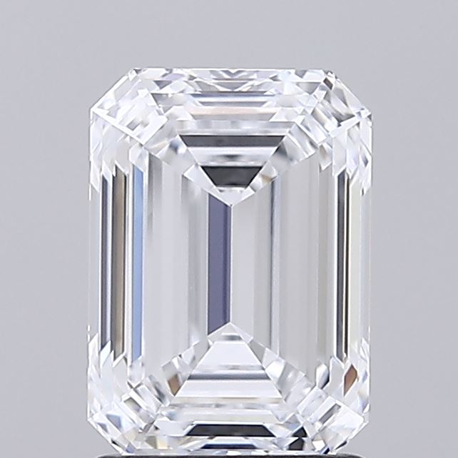 1.91 Carat Emerald Shaped, Ideal Cut, E Color, IF Clarity, IGI Certified Lab Grown Diamond