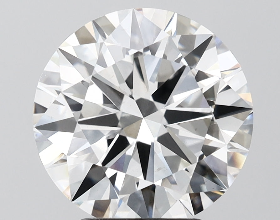 4.05 Carat Round Shaped, Excellent Cut, F Color, VS1 Clarity, IGI Certified Lab Grown Diamond