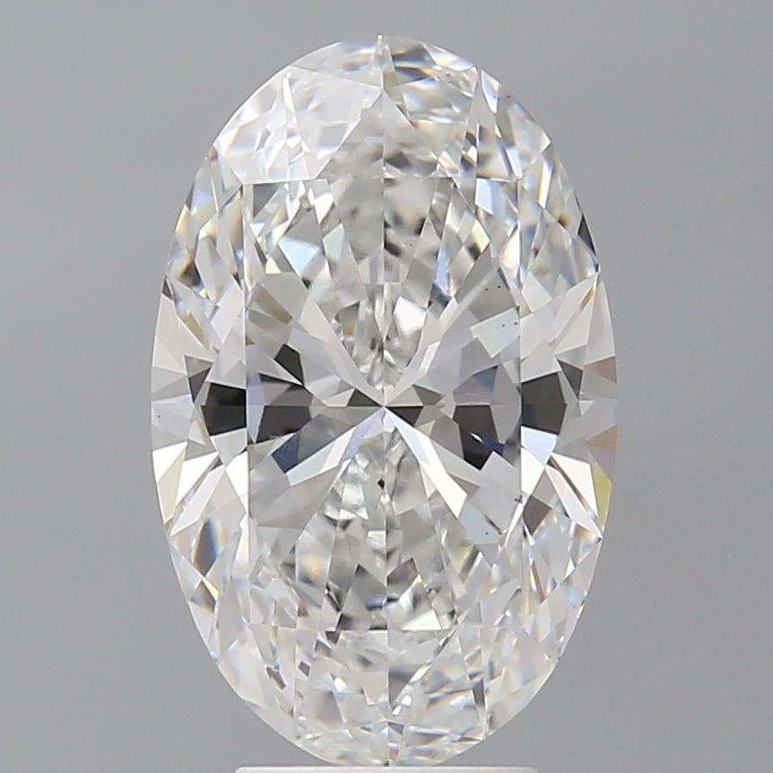 4.58 Carat Oval Shaped, Ideal Cut, E Color, VVS2 Clarity, IGI Certified Lab Grown Diamond