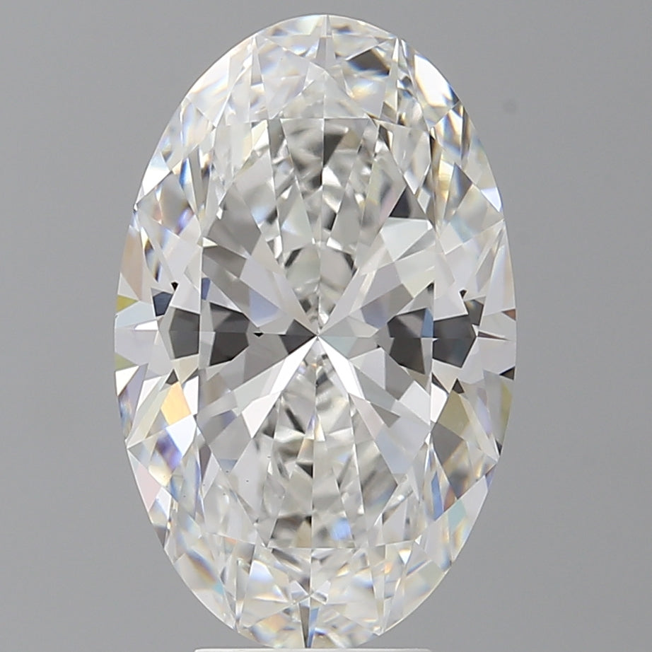 6.10 Carat Oval Shaped, Ideal Cut, E Color, VVS2 Clarity, IGI Certified Lab Grown Diamond