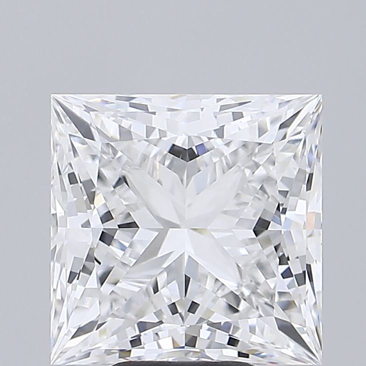 7.17 Carat Princess Shaped, Ideal Cut, E Color, VVS2 Clarity, IGI Certified Lab Grown Diamond