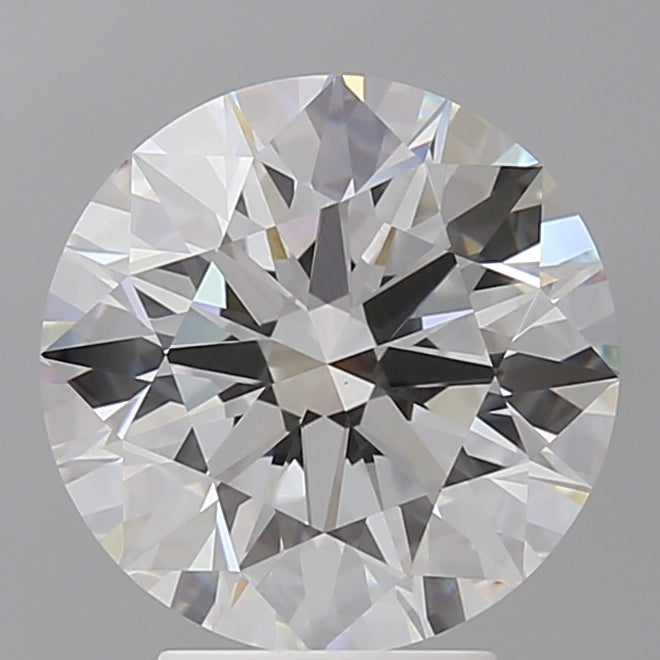 4.07 Carat Round Shaped, Ideal Cut, E Color, VVS2 Clarity, IGI Certified Lab Grown Diamond