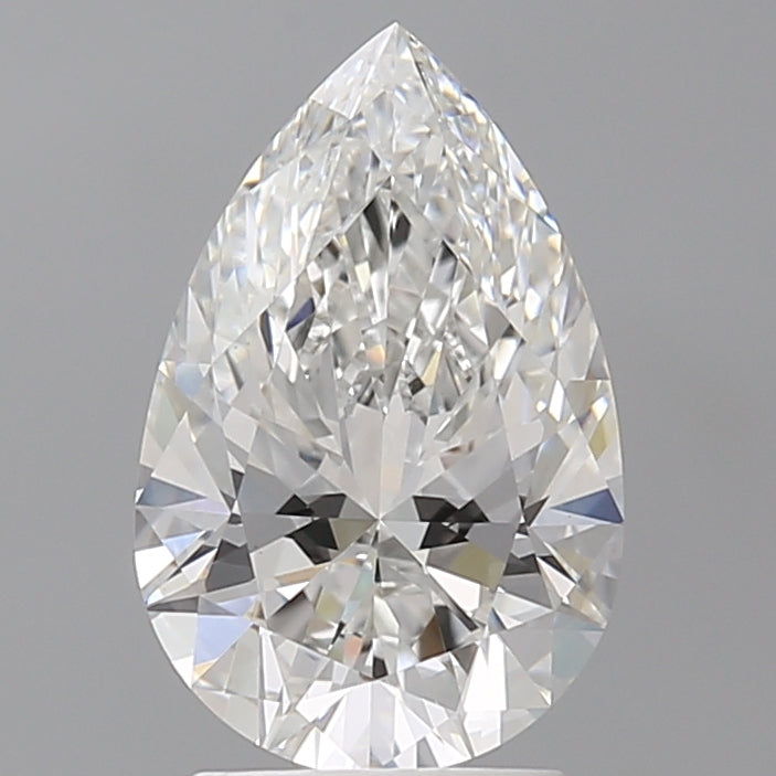 2.58 Carat Pear Shaped, Ideal Cut, E Color, VVS2 Clarity, IGI Certified Lab Grown Diamond