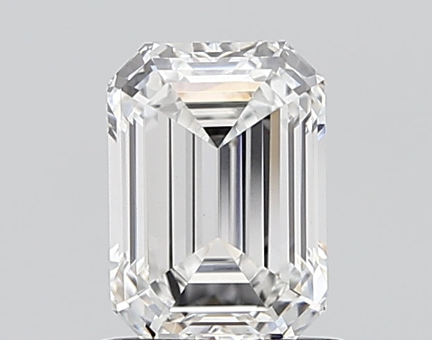 1.54 Carat Emerald Shaped, Ideal Cut, E Color, VS1 Clarity, IGI Certified Lab Grown Diamond