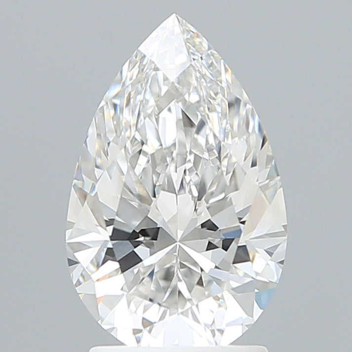 2.28 Carat Pear Shaped, Ideal Cut, E Color, VVS2 Clarity, IGI Certified Lab Grown Diamond