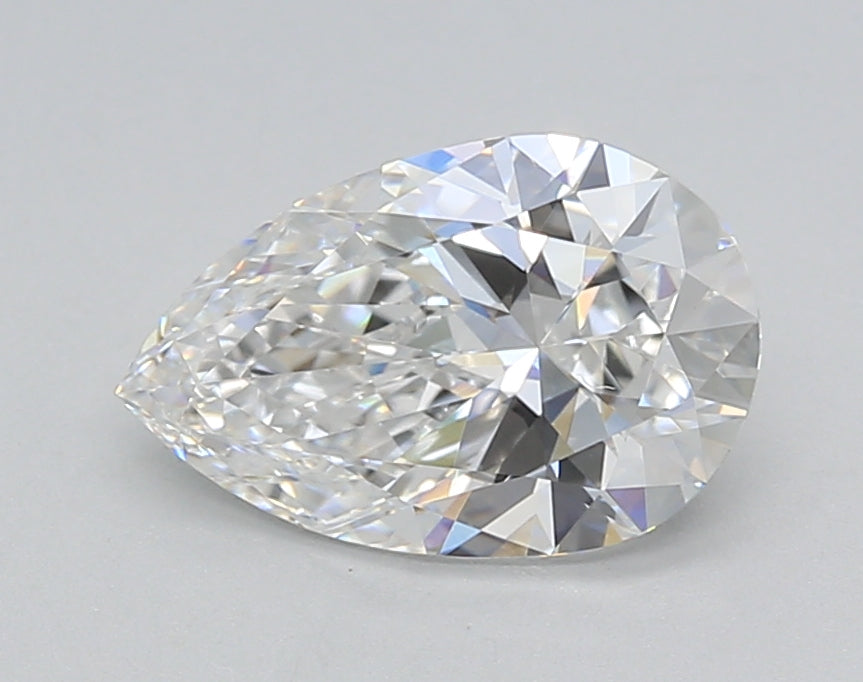 1.50 Carat Pear Shaped, Ideal Cut, D Color, VVS2 Clarity, IGI Certified Lab Grown Diamond