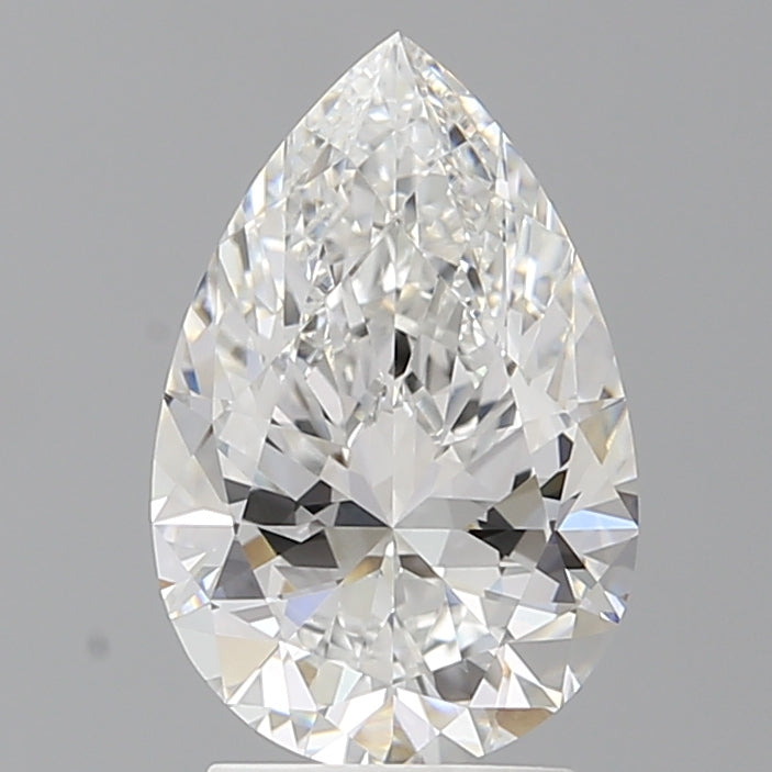 2.59 Carat Pear Shaped, Excellent Cut, E Color, VVS2 Clarity, IGI Certified Lab Grown Diamond