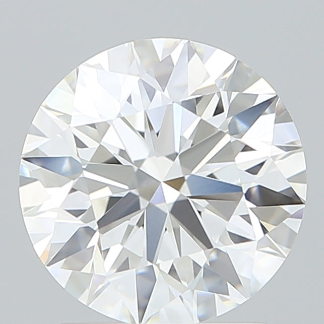 2.10 Carat Round Shaped, Excellent Cut, F Color, VVS2 Clarity, IGI Certified Lab Grown Diamond