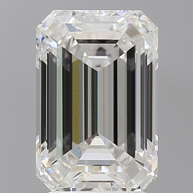 3.57 Carat Emerald Shaped, Ideal Cut, E Color, VVS2 Clarity, IGI Certified Lab Grown Diamond